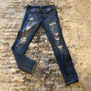 DOLLHOUSE Charley Slim Skinny Fit Distressed Denim Women’s 9